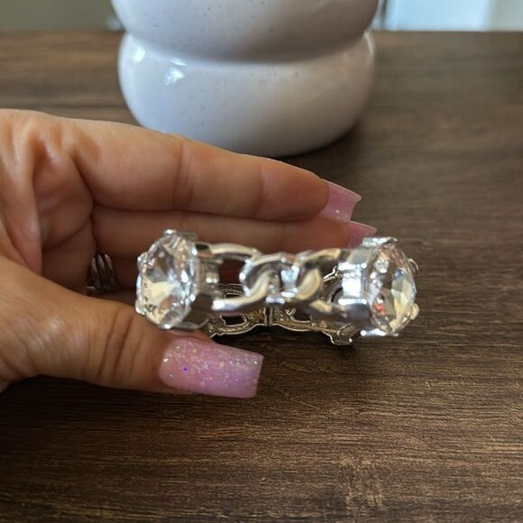 Elegant Silver Formal  Bracelet - Picture 3 of 9